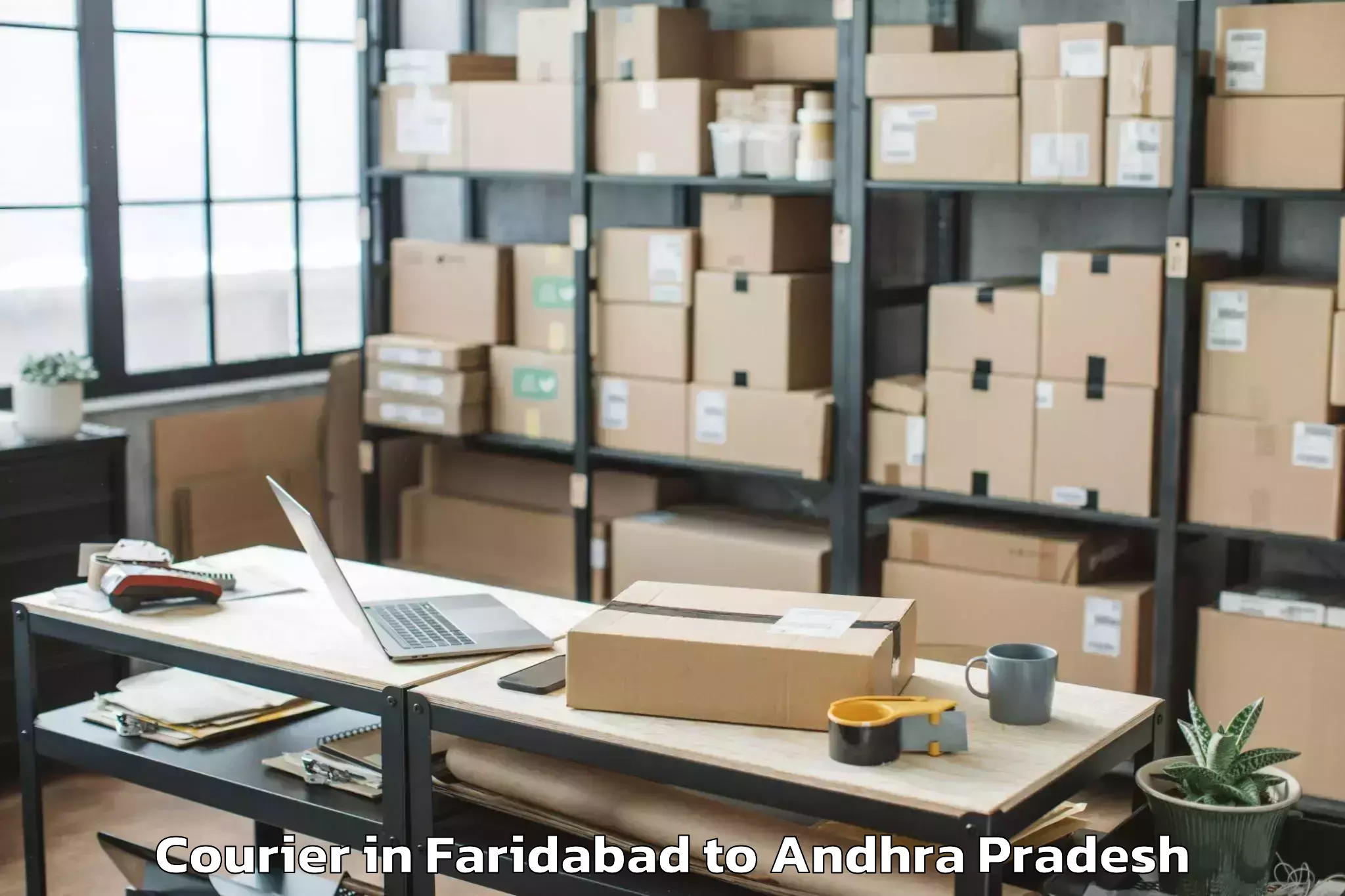 Get Faridabad to Kambhamvaripalle Courier